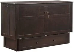 MUR-CLV CH And MND-GMF-TRI-QEN Murphy Cabinet Bed With Mattress, Queen, Chocolate -Best Furniture Store 41QlyuGUNyL. AC