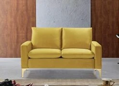 US Pride Furniture Contemporary Velvet Upholstered Loveseat Love Seats, Rose 13 US Pride Furniture Contemporary Velvet Upholstered Loveseat Love Seats, Rose -Best Furniture Store 41R3n1RfhAL. AC