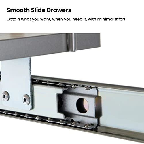 Home Zone Living Pull Out Kitchen Cabinet Organizer With Two Tiers Of Storage, 7.5” W X 20” D, Satin Nickel With Light Brown Wood Finish, Virtuoso Collection 6 Home Zone Living Pull Out Kitchen Cabinet Organizer With Two Tiers Of Storage, 7.5” W X 20” D, Satin Nickel With Light Brown Wood Finish, Virtuoso Collection - Image 6