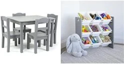 Humble Crew Kids Wood Table And 4 Chair Set, Grey & Supersized Wood Toy Storage Organizer, Extra Large, Grey/White 16 Humble Crew Kids Wood Table And 4 Chair Set, Grey & Supersized Wood Toy Storage Organizer, Extra Large, Grey/White -Best Furniture Store 41Rj6wFUtkL. AC