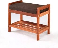 Small Foot Stools, Footstool Change Shoes Stool Solid Wood Multifunctional Double Shoe Rack Living Room Small Seat Stool Simple Storage Stool European Storage Stool (Color : #1) -Best Furniture Store 41Rxenla2L. AC