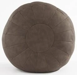 C COMFORTLAND Unstuffed Faux Suede Ottoman Pouf, Round Foot Rest Poof Ottomans, Floor Foot Stool Poufs, Bean Bag Chair Cover With Storage For Living Room, Bedroom, Or Wedding Gifts Yellow -Best Furniture Store 41S y9vqQfL. AC