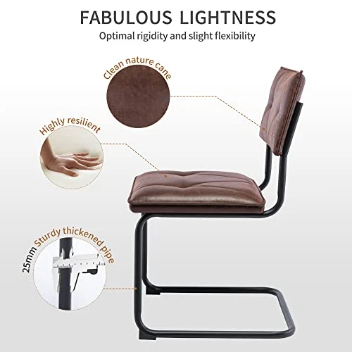 BV Dining Chair Set Of 2, Vintage Suede Mid Century Dining Chair, Suede Fabric Chairs With Metal Chrome Legs For Kitchen, Dining Room, Living Room 5 BV Dining Chair Set Of 2, Vintage Suede Mid Century Dining Chair, Suede Fabric Chairs With Metal Chrome Legs For Kitchen, Dining Room, Living Room - Image 5