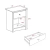 Atlin Designs 1 Drawer Tall Nightstand In White