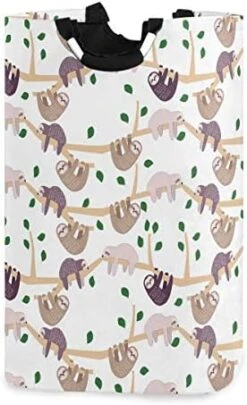 Kaariok Cute Pig Ballerina Tutu Unicorn Cartoon Star Purple Animal Laundry Hamper With Handles Waterproof Collapsible Storage Basket Large Dirty Clothes Bin For Laundry Room, 22.7 Inches -Best Furniture Store 41Sl2284y8L. AC