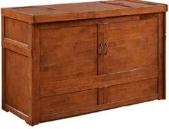 Murphy Cube Queen Cabinet Bed Professionally Assembled By SDS Cabinet Beds With Custom 6" Memory Foam Mattress (Dark Chocolate Finish) -Best Furniture Store 41T2uLSzZPL. AC