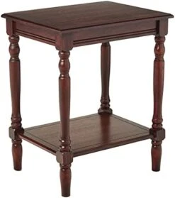 Decor Therapy Simplify End Table With Shelf, Espresso -Best Furniture Store 41T7NNiC8WS. AC