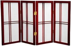 2 Ft. Short Desktop Double Cross Shoji Screen - Black - 3 Panels -Best Furniture Store 41T8vIXYx0L. AC