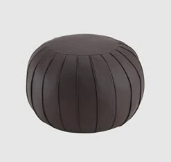 C COMFORTLAND Unstuffed Pouf, Faux Leather Poufs Cover, Large Round Poof Ottomans, Floor Bean Bag Ottoman, Foot Rest Storage Pouffe For Living Room, Bedroom, Or Gifts Gold -Best Furniture Store 41TGUl8guTL. AC