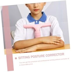 STOBOK Writing Corrector Kids Work Desk Kids Tools Adjustable Chair Sitting Gesture Correcting Rack Desk Sitting Posture Correct Device Reading Posture Helper Abs Pink Desk Sitting Rack
