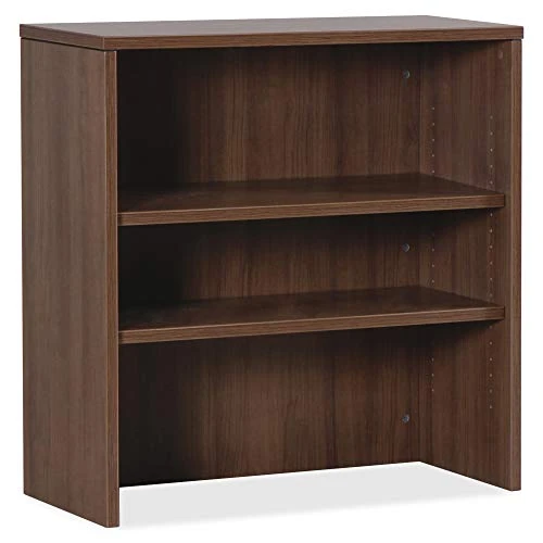 Lorell Essentials Walnut Laminate Stack-on Bookshelf, 36" X 15" X 36" 1 Lorell Essentials Walnut Laminate Stack-on Bookshelf, 36" X 15" X 36"