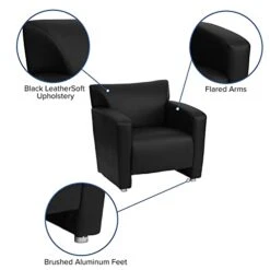 Flash Furniture HERCULES Majesty Series Black LeatherSoft Chair -Best Furniture Store 41TMetA8nCL