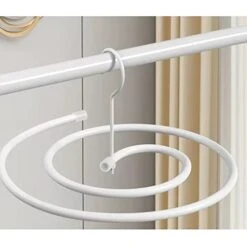Spiral Hanger Home Balcony Rotating Hanger Quilt Cover Bed Sheet Quilt Cover Special Coat Hanger ( Color : White , Size : One )
