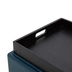 CHITA Storage Ottoman Cube With Tray,Footrest Stool Seat Serve As Side Table, PU Leather In Dark Blue 15 CHITA Storage Ottoman Cube With Tray,Footrest Stool Seat Serve As Side Table, PU Leather In Dark Blue -Best Furniture Store 41TvXS5T0WS