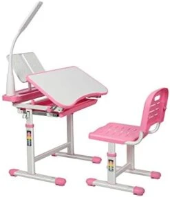 Gowxil Kids Functional Desk And Chair Set, Height Adjustable Children School Study Desk With Tilt Desktop, Bookstand, LED Light, Metal Hook And Storage Drawer For Boys Girls 13 Gowxil Kids Functional Desk And Chair Set, Height Adjustable Children School Study Desk With Tilt Desktop, Bookstand, LED Light, Metal Hook And Storage Drawer For Boys Girls -Best Furniture Store 41U3YYizv0L. AC