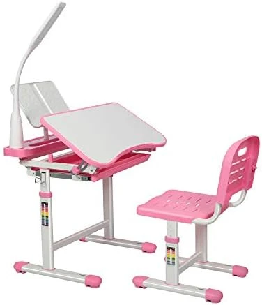 Gowxil Kids Functional Desk And Chair Set, Height Adjustable Children School Study Desk With Tilt Desktop, Bookstand, LED Light, Metal Hook And Storage Drawer For Boys Girls 7 Gowxil Kids Functional Desk And Chair Set, Height Adjustable Children School Study Desk With Tilt Desktop, Bookstand, LED Light, Metal Hook And Storage Drawer For Boys Girls - Image 7