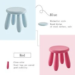 Soerreo Children's Footstools, Kindergarten Learning Stools,Children's Dresser Stool, Plastic Light Footstools Are Durable And Movable (Blue) -Best Furniture Store 41UMgB6pKUS