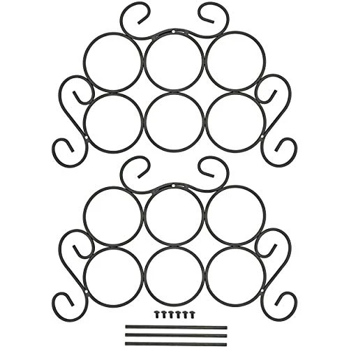 Southern Homewares 7-Bottle Minuet Free Standing Wine Rack W/Scroll Design For Kitchen Organization Of Wine Spirit Bottles - SH-10048 3 Southern Homewares 7-Bottle Minuet Free Standing Wine Rack W/Scroll Design For Kitchen Organization Of Wine Spirit Bottles - SH-10048 - Image 3