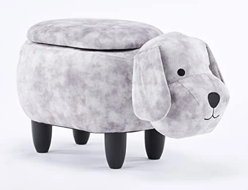 Home 2 Office Cow Ottoman For Kids' Bedroom, Playroom, Nursery, And Living Room, Animal Ottoman With Storage, Footstool For Kids, Black/White 10 Home 2 Office Cow Ottoman For Kids' Bedroom, Playroom, Nursery, And Living Room, Animal Ottoman With Storage, Footstool For Kids, Black/White - Image 10