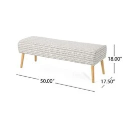 Christopher Knight Home Sade Mid Century Boho Fabric Ottoman, Light Grey Zig Zag Pattern -Best Furniture Store 41UbtZdQSEL