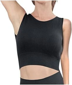 MatureGirl Running Steel No Women's Vest Blouse Back Yoga Bra Top Indoor Cross Ring Outdoor Yoga Bra Adjustable (Blue, L) 19 MatureGirl Running Steel No Women's Vest Blouse Back Yoga Bra Top Indoor Cross Ring Outdoor Yoga Bra Adjustable (Blue, L) -Best Furniture Store 41VG1grrh4S. AC