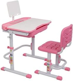 METTE Lightweight Kids Desk And Chair Sets, Height Adjustable Children Writing Table, Built-in Drawer Storage, Kids Study Table With Tilted Desktop, For Boys & Girls,Gray 11 METTE Lightweight Kids Desk And Chair Sets, Height Adjustable Children Writing Table, Built-in Drawer Storage, Kids Study Table With Tilted Desktop, For Boys & Girls,Gray -Best Furniture Store 41VTiDgmWPL. AC