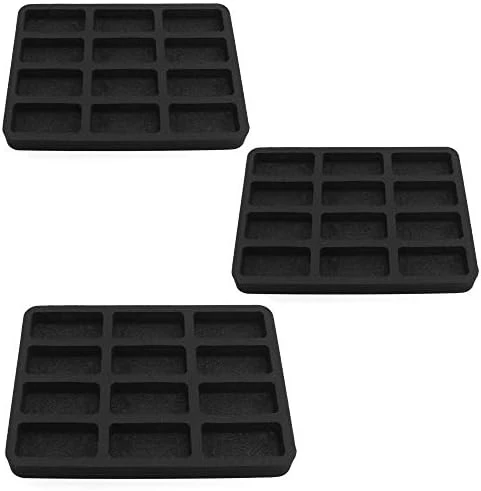 Polar Whale 4 Toy Car Drawer Organizers Washable For Home Bedroom Playroom Compatible With Hot Wheels And Matchbox Cars 10.9 X 11.6 X 1 Inches Black Foam 18 Compartments 5 Polar Whale 4 Toy Car Drawer Organizers Washable For Home Bedroom Playroom Compatible With Hot Wheels And Matchbox Cars 10.9 X 11.6 X 1 Inches Black Foam 18 Compartments - Image 5