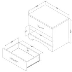 Pemberly Row Small Nightstand Table With Drawer For Bedroom, Wood Bed Side Table With Open Storage Space, Black 5 Pemberly Row Small Nightstand Table With Drawer For Bedroom, Wood Bed Side Table With Open Storage Space, Black -Best Furniture Store 41VtvO3AoVL