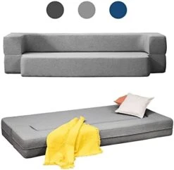 BALUS Folding Sofa Bed, Convertible Sleeper Sofa Bed Queen,Floor Couch Bed,Futon Sofa Bed Memory Foam Mattress,Floor Sofa Bed Twin For Living Room/Bedroom/Guest Room/Home Office,Navy Blue -Best Furniture Store 41W1KguYuQL. AC