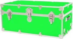 Heavy-Duty Armor College Dorm & Summer Camp Trunk With Soft-Close Safety Lid - 32" L X 18" W X 14" H (Black) -Best Furniture Store 41W3xOJExKL. AC