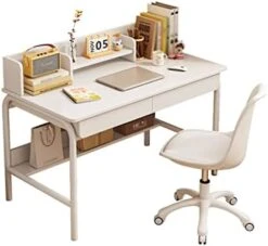 ZHAOLEI Rectangular Table Bedroom Girl Workbench Table Student Study Computer Desk Without Chair (Color : D, Size : 140cm) -Best Furniture Store 41WF2wWTmXL. AC 2