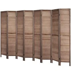 Room Divider 5.6 FT Tall Room Dividers And Folding Privacy Screens Wood Room Divider Wall Folding Screen, Room Divider Screen, 16" Wide Panel Brown, 8 Panel 19 Room Divider 5.6 FT Tall Room Dividers And Folding Privacy Screens Wood Room Divider Wall Folding Screen, Room Divider Screen, 16" Wide Panel Brown, 8 Panel -Best Furniture Store 41WF3J5GVvL