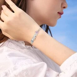 HYUIYYEAA Long Choker Boys And Girls Mama Bracelets Are Gildeds And Silver Plated As Gifts For Mother's Day Mother Of Bride Necklace (A, One Size) -Best Furniture Store 41WaxRxUAJL