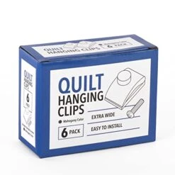 [6 Pack] Mahogany Quilt Wall Hangers To Showcase Your Work – Extra Wide Strong Grip Tapestry Hangers For Walls – Easy To Install Quilt Hanger Clips With Hardware Included – Wooden Tapestry Hanger -Best Furniture Store 41WkJoXHlML