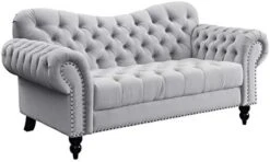 Lexicon Cruz Living Room Loveseat, Dark Gray -Best Furniture Store 41Wx6kibECL. AC