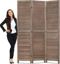 Room Dividers 3 Panel Partition Room Dividers 5.6 Ft Tall Privacy Wall Foldable Room Divider Privacy Screen Wood Screen Room Separator For Home Office Bedroom Restaurant , Gray 15 Room Dividers 3 Panel Partition Room Dividers 5.6 Ft Tall Privacy Wall Foldable Room Divider Privacy Screen Wood Screen Room Separator For Home Office Bedroom Restaurant , Gray -Best Furniture Store 41WxdF3dZZL. AC