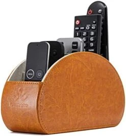 Homeze PU Leather Remote Control Holder And Caddy Organizer Stand For TV Remote And Table Top -Best Furniture Store 41X2cRLFmyL. AC