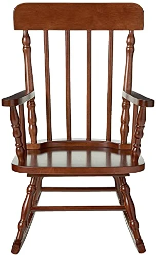 Gift Mark Children's Spindle Rocking Chair, Cherry 2 Gift Mark Children's Spindle Rocking Chair, Cherry - Image 2