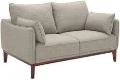 Amazon Brand – Stone & Beam Hillman Mid-Century Living Room Chair With Wood Base And Legs, 39"W, Ivory -Best Furniture Store 41XIlt4ASL. AC