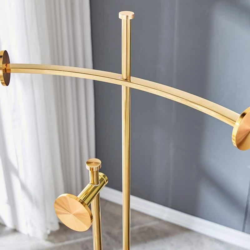 ANMMBER Metal Furniture Standing Entrance Hall Floor Hanger Clothing Golden Hanger Clothing Wardrobe (Color : E, Size : As Shown) 5 ANMMBER Metal Furniture Standing Entrance Hall Floor Hanger Clothing Golden Hanger Clothing Wardrobe (Color : E, Size : As Shown) - Image 5