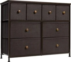 Fabric Dresser For Bedroom - Chest Of 8 Drawers, Storage Tower, Clothing Organizer, For Closet, For Living Room, Steel Frame, Fabric Bins - Knob Handle (White) -Best Furniture Store 41Xg0j zbBL. AC