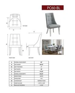 Kings Brand Furniture Milan 7 Piece White Modern Rectangle Dinette Dining Room Table & 6 Grey Vinyl Chairs, 70.9" W X 39.4" D X 30.5" H 8 Kings Brand Furniture Milan 7 Piece White Modern Rectangle Dinette Dining Room Table & 6 Grey Vinyl Chairs, 70.9" W X 39.4" D X 30.5" H -Best Furniture Store 41XtzUfsajL