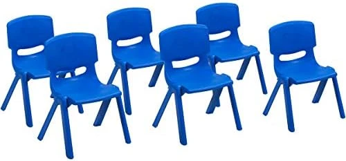 Costzon Plastic Stackable School Chairs, 6 Pack, Kids Learning Chairs With 11 Inch Seat Height, Carrying Handle, Waterproof Children Chairs For Playrooms, Schools, Daycares And Home (6 Pack, Red) 7 Costzon Plastic Stackable School Chairs, 6 Pack, Kids Learning Chairs With 11 Inch Seat Height, Carrying Handle, Waterproof Children Chairs For Playrooms, Schools, Daycares And Home (6 Pack, Red) - Image 7