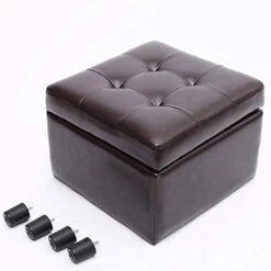 DOUBAO Storage Stool Leather Toy Storage Box Chair Shoe Replacement Stool Square Household Storage Leather Storage Stool (Color : D) 12 DOUBAO Storage Stool Leather Toy Storage Box Chair Shoe Replacement Stool Square Household Storage Leather Storage Stool (Color : D) -Best Furniture Store 41Y9MxNcrOL