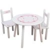 Personalized Tea Party Childrens White Table And Chair Set