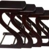 Frenchi Furniture Table, 4-PIECE, Dark Cherry