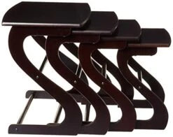 Frenchi Furniture Table, 4-PIECE, Dark Cherry