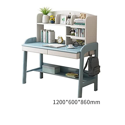 GYQWJPC Study Table Wood Desk Can Be Raised Lowered Computer Desk Primary And Secondary School Students Home Study Desk Writing Desk With Bookshelf Children's Desk (Size : 120cm) 2 GYQWJPC Study Table Wood Desk Can Be Raised Lowered Computer Desk Primary And Secondary School Students Home Study Desk Writing Desk With Bookshelf Children's Desk (Size : 120cm) - Image 2