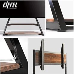 FITUEYES Design Corner Floor TV Stand For 75-100 Inch TV LCD LED Flat Curved TVs Heavy Duty TV Mount With Large Storage Wood Shelf Modern Entertainment Center, Up To 187 Lbs, Eiffel Series 7 FITUEYES Design Corner Floor TV Stand For 75-100 Inch TV LCD LED Flat Curved TVs Heavy Duty TV Mount With Large Storage Wood Shelf Modern Entertainment Center, Up To 187 Lbs, Eiffel Series -Best Furniture Store 41Z3eyQAYKL
