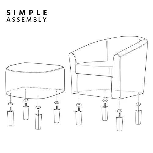 Yaheetech Lounge Chair Modern Chaise Lounge Armchair With Footstool Faux Leather Lounge Reading Chair With Footrest Black 6 Yaheetech Lounge Chair Modern Chaise Lounge Armchair With Footstool Faux Leather Lounge Reading Chair With Footrest Black - Image 6